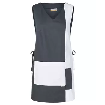 Karlowsky Marilies sandwich apron with pockets, Grey/White