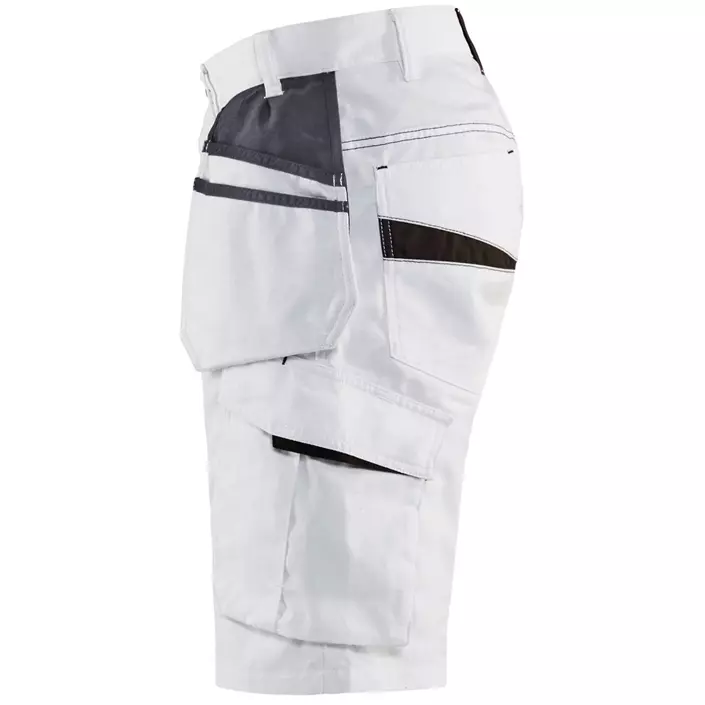 Blåkläder Unite craftsman shorts, White/dark grey, large image number 2