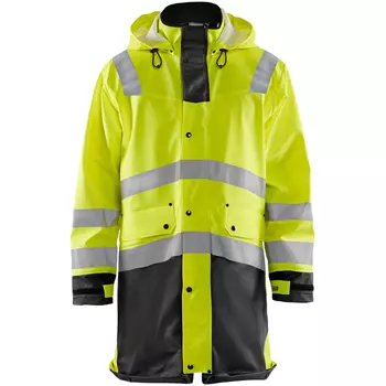 Blåkläder long raincoat, Hi-vis Yellow/Black
