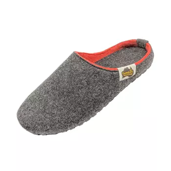 Gumbies Outback Slipper dame, Charcoal/Red