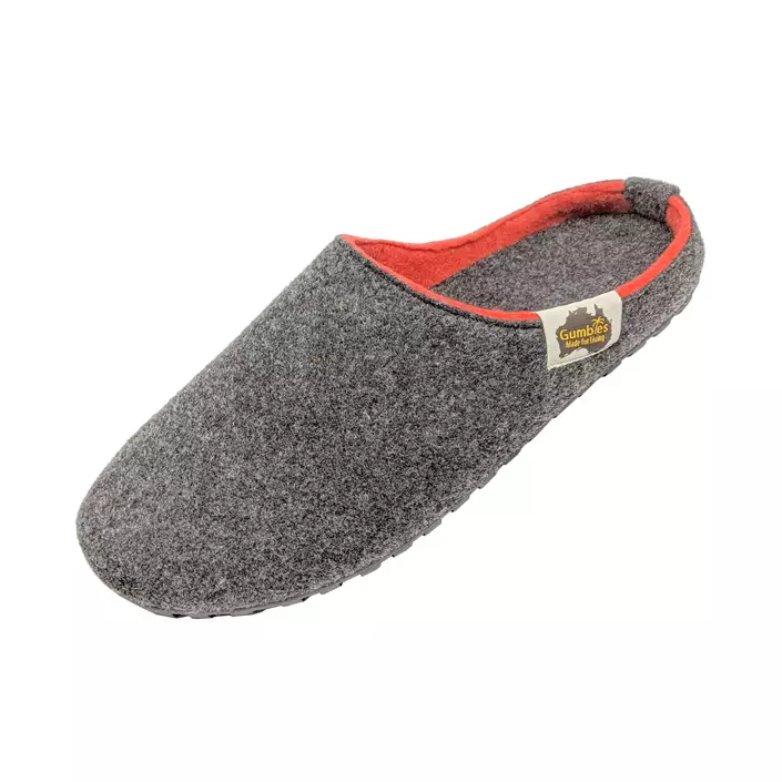 Gumbies Outback Slippers, Charcoal/Red, large image number 0