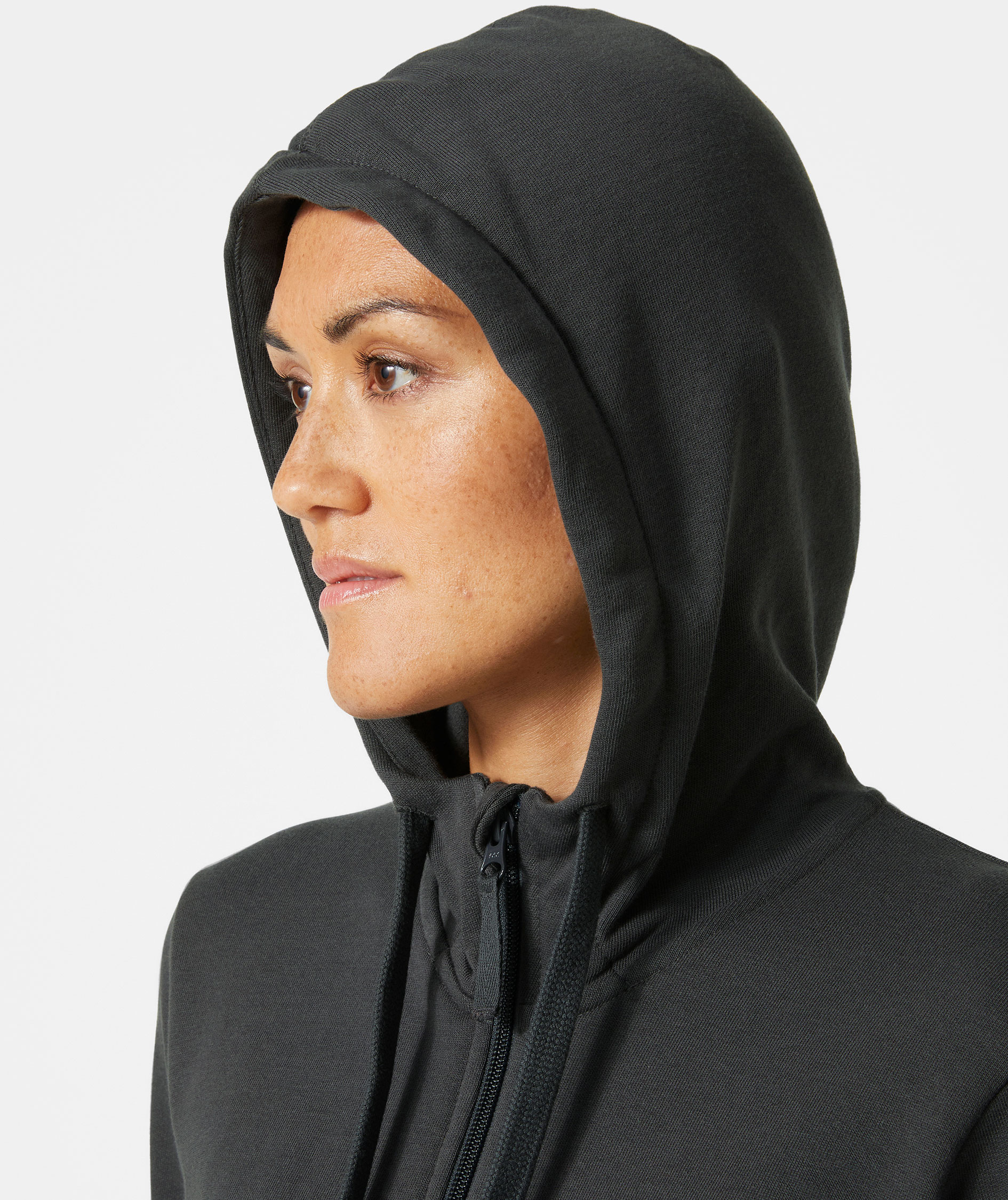 Helly Hansen Classic women's hoodie with zipper, Dark Grey, large image number 4