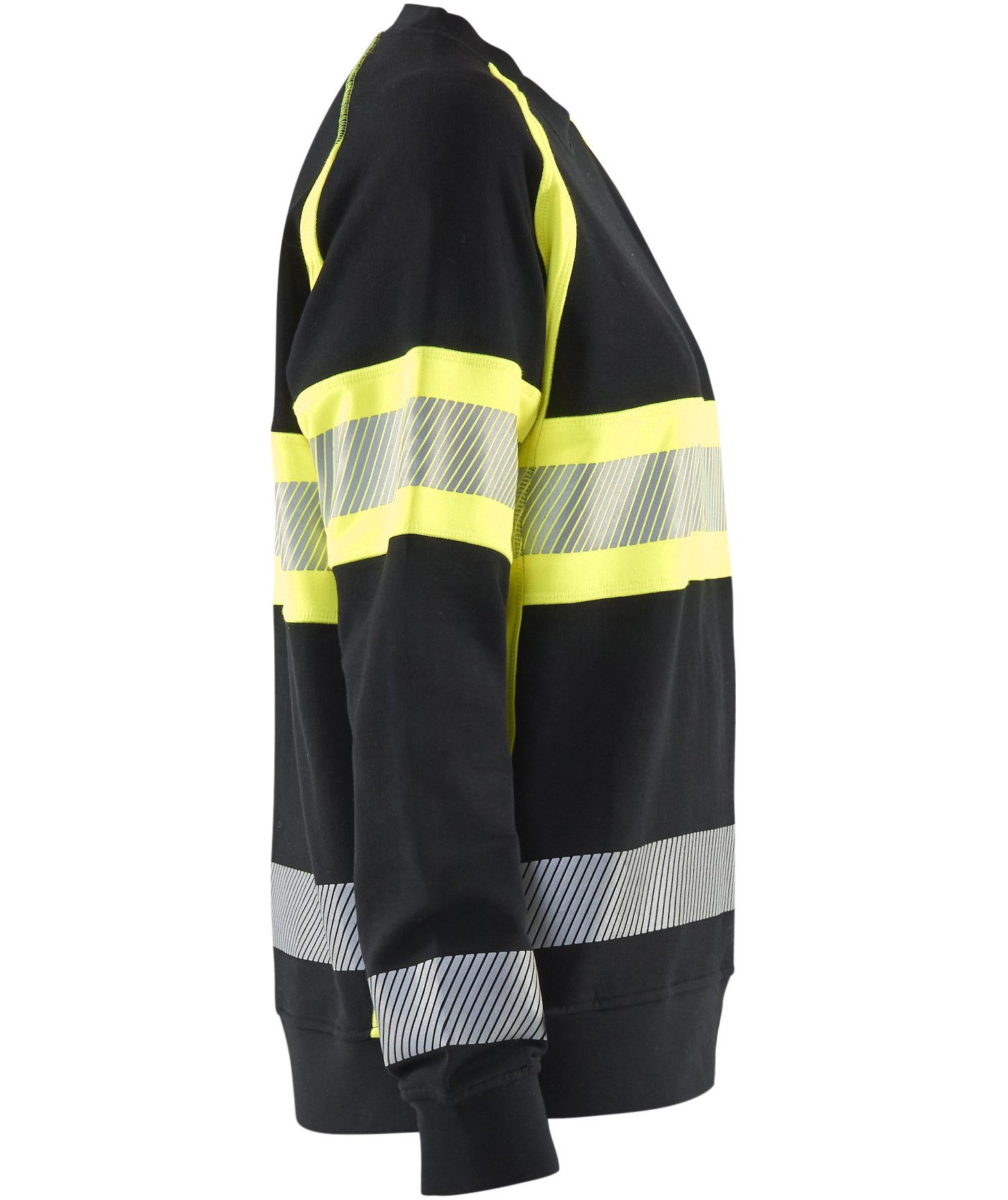 Bl&aring;kl&auml;der women's sweatshirt, Black/Hi-Vis Yellow, large image number 3