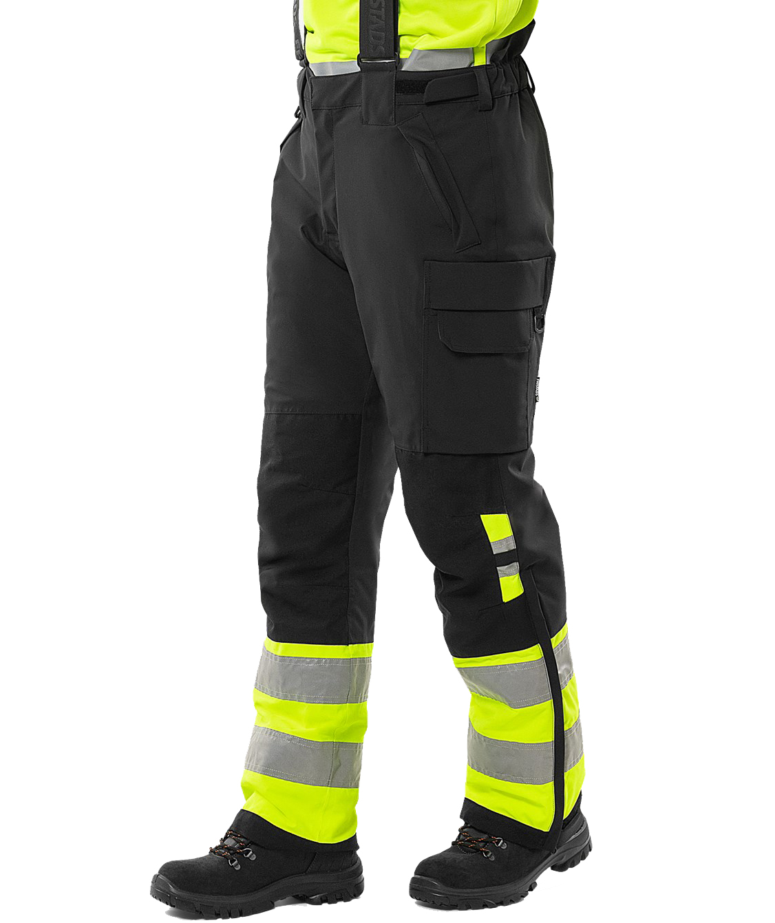 Fristads vinterbyxa 2681 GLPS, Varsel Gul/Svart