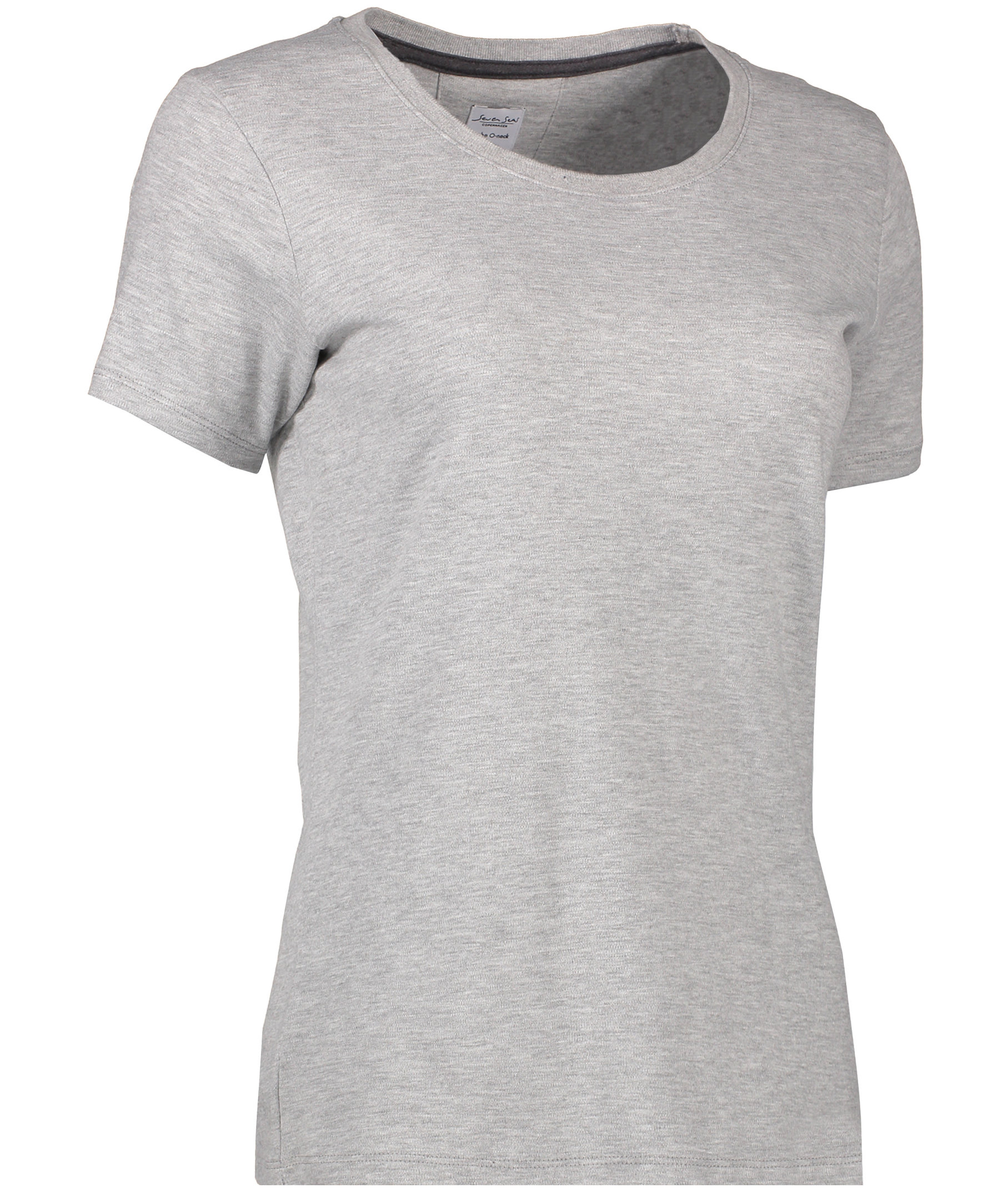 Seven Seas women's round neck T-shirt, Light Grey Melange, large image number 2
