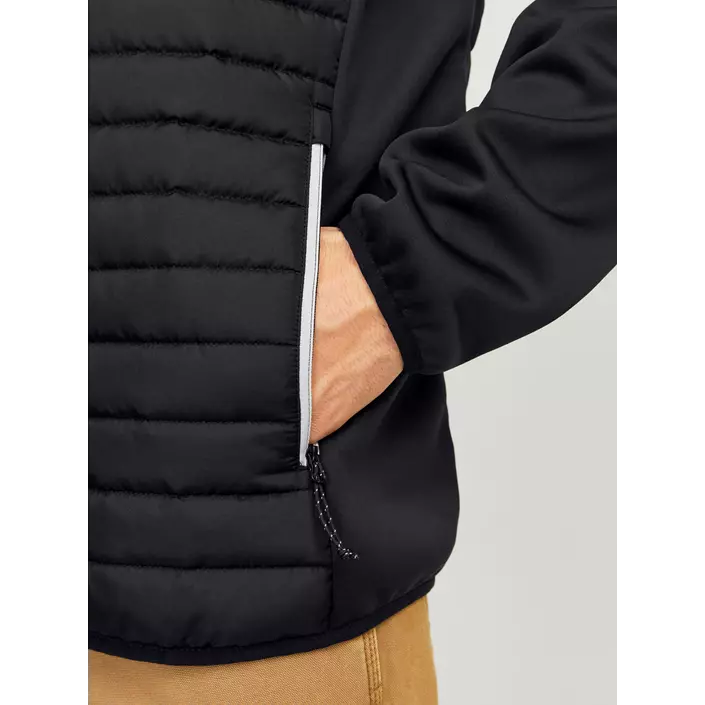 Jack & Jones JJEMULTI quilted collar jakke, Black, large image number 4