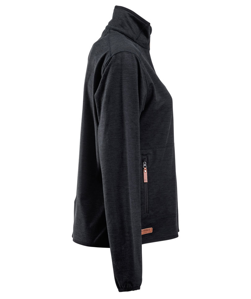 Kramp Active women's fleece sweater, Charcoal, large image number 2