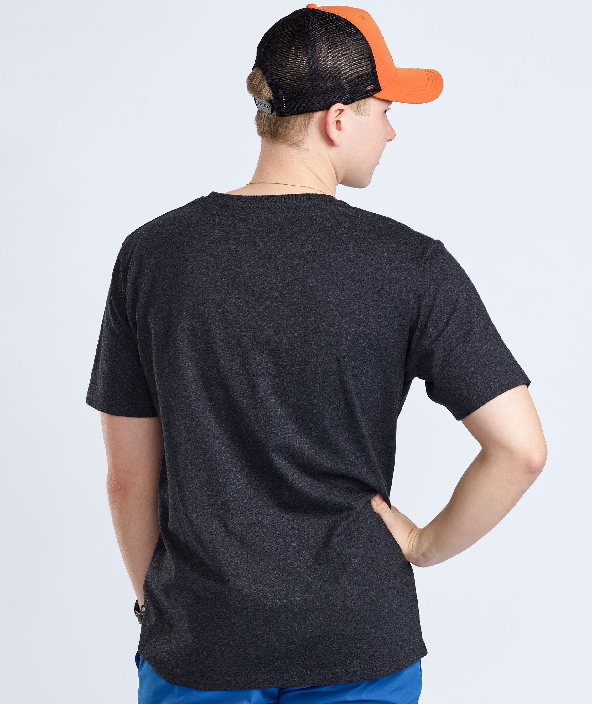 Pinewood Finnveden Recycled Outdoor T-shirt, Dark Anthracite Melange Sunset, large image number 2