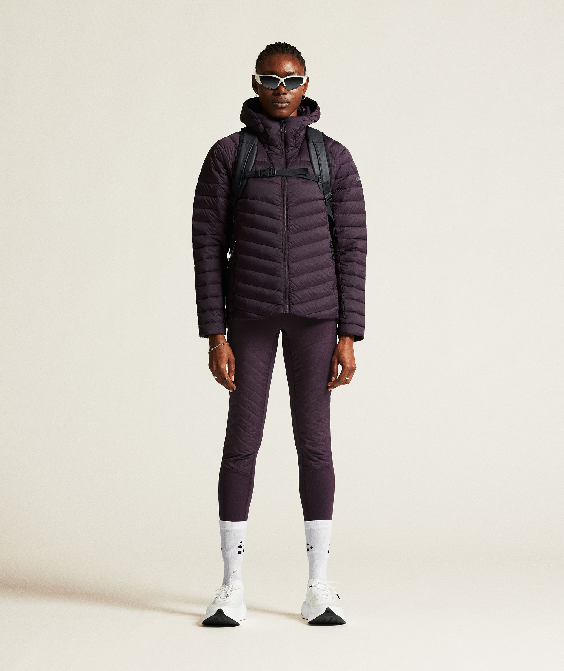 Craft ADV Explore Light women's down jacket, Dk Plum, large image number 8