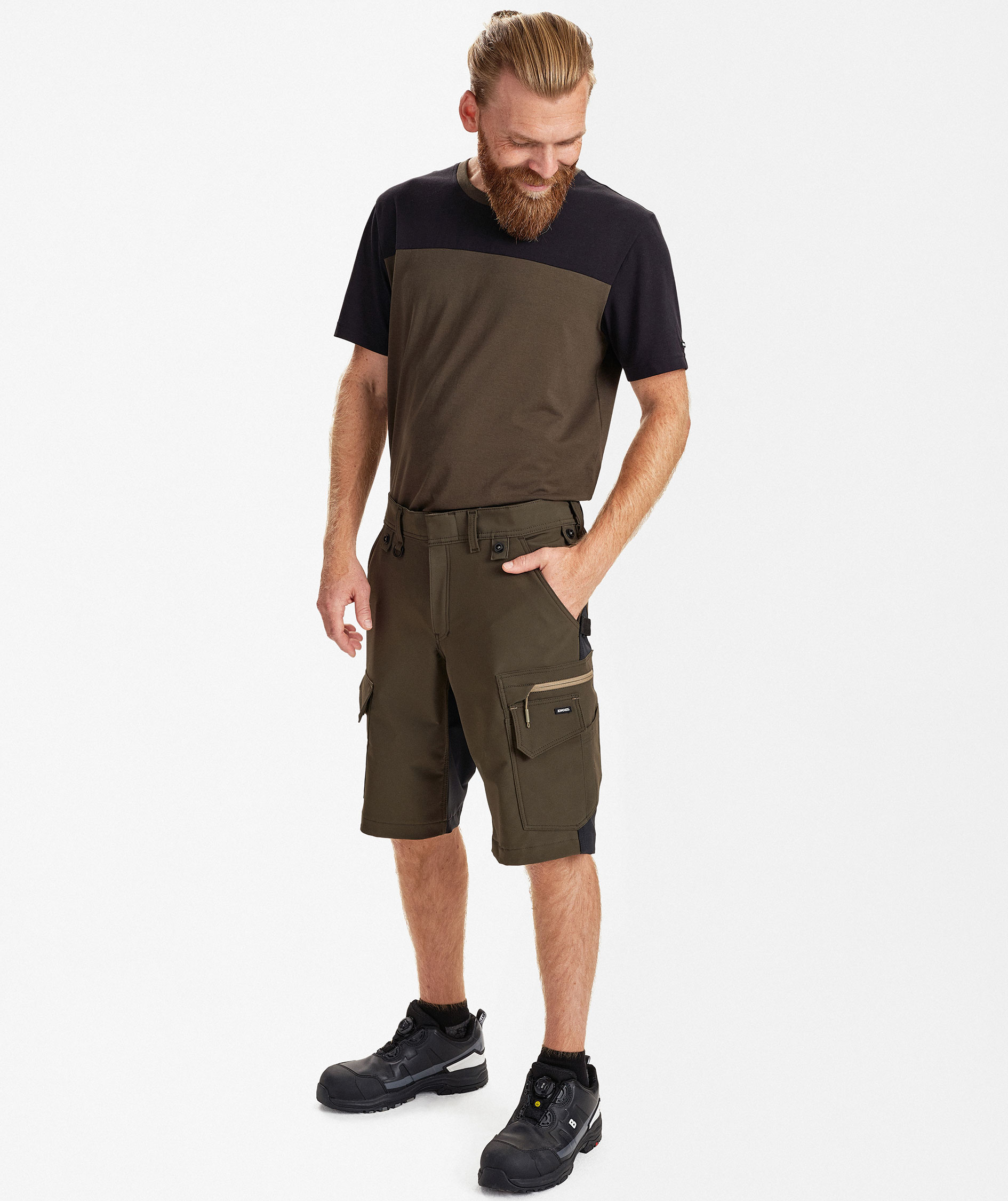 Engel Entire shorts full stretch, Forest Green/Black, large image number 2