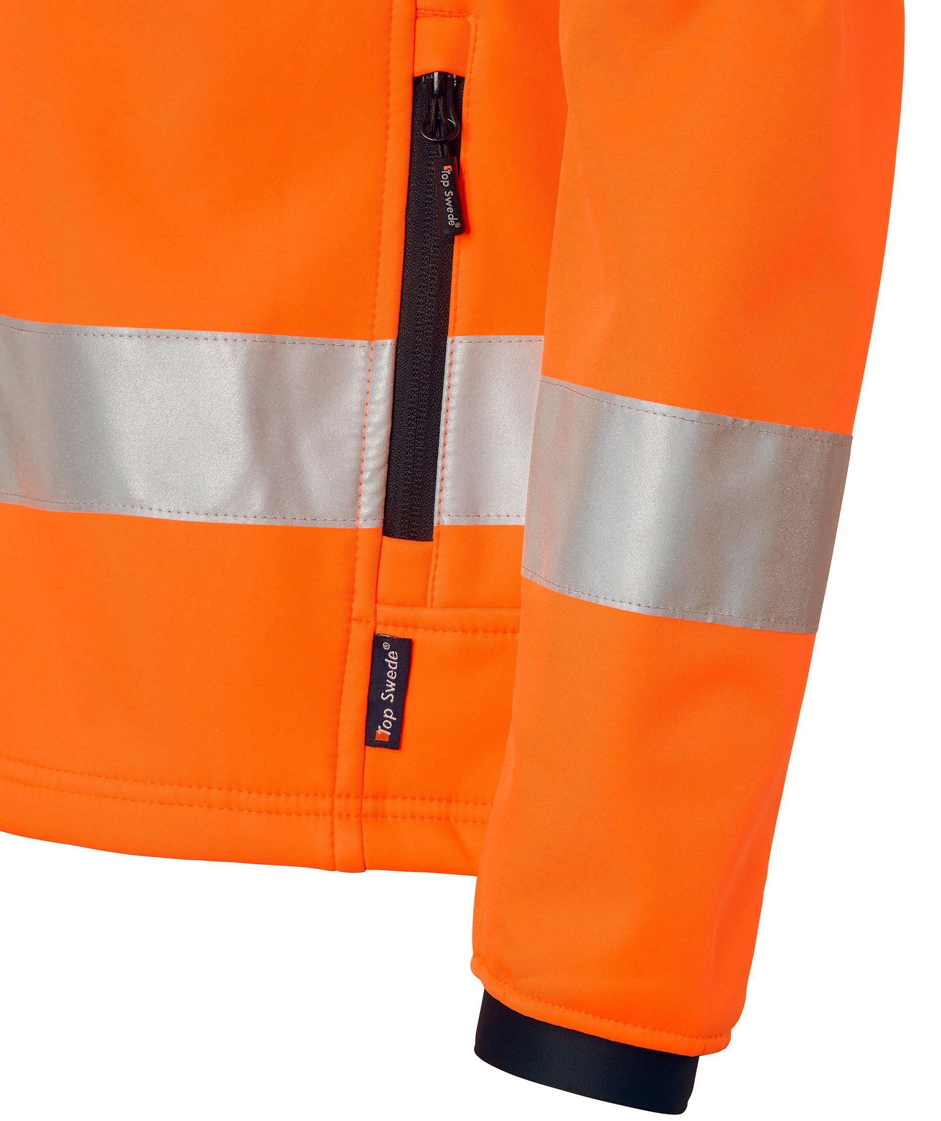 Top Swede softshell jacket 7621, Hi-vis Orange, large image number 4
