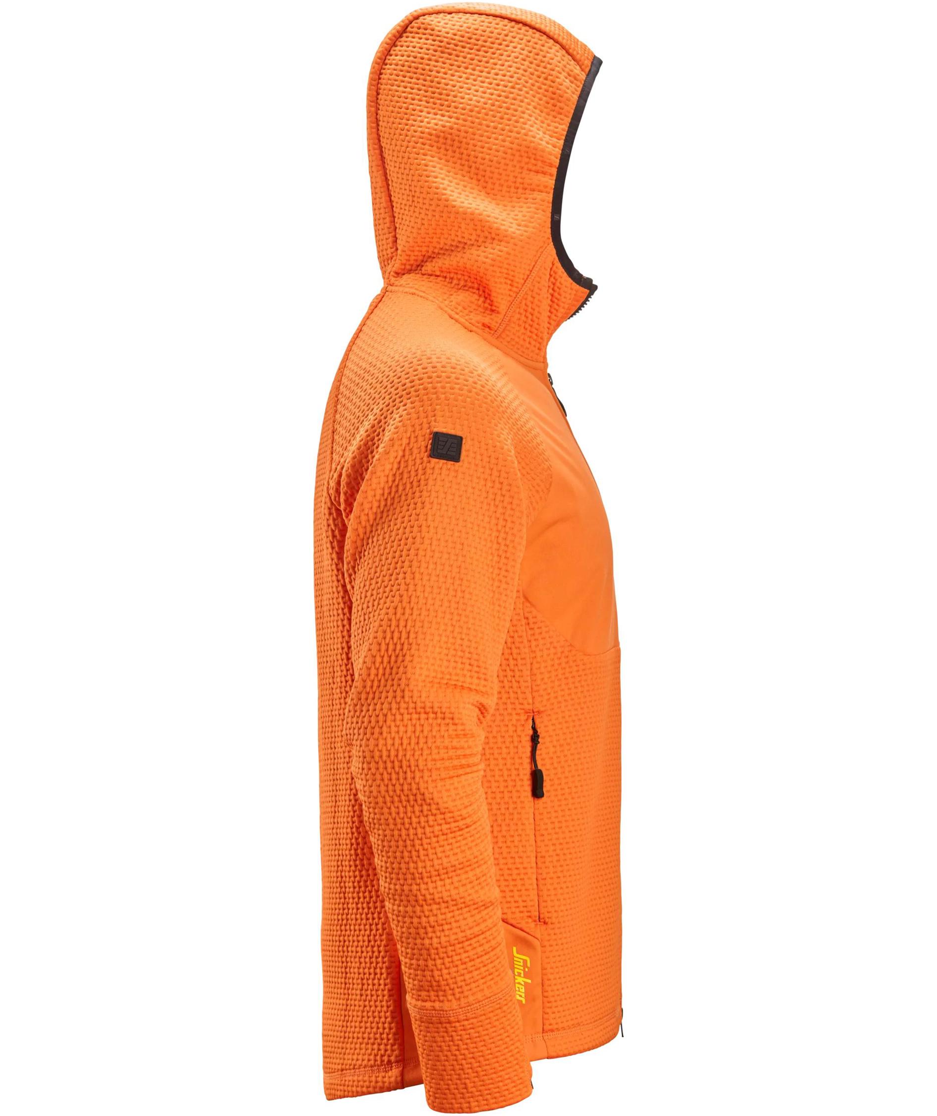 Snickers FlexiWork hoodie with zipper 8405, Warm Orange, large image number 2