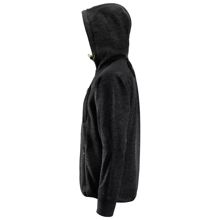 Snickers FlexiWork fleece hoodie 8041, Black, large image number 2