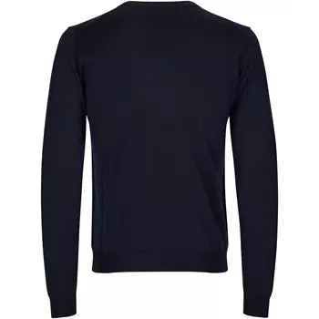 ID knitted pullover with merino wool, Marine Blue