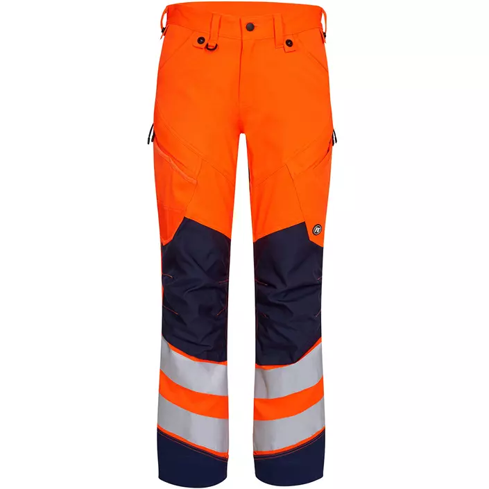 Engel Safety arbejdsbukser, Orange/Blue Ink, large image number 0