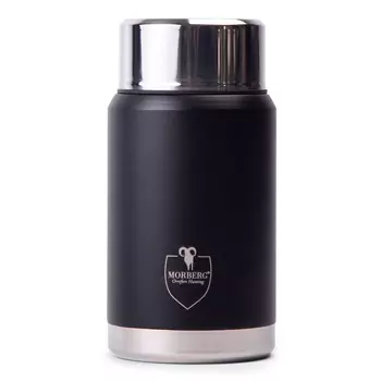 MORBERG by Orrefors Hunting thermos bottle for food 0,6 L, Black