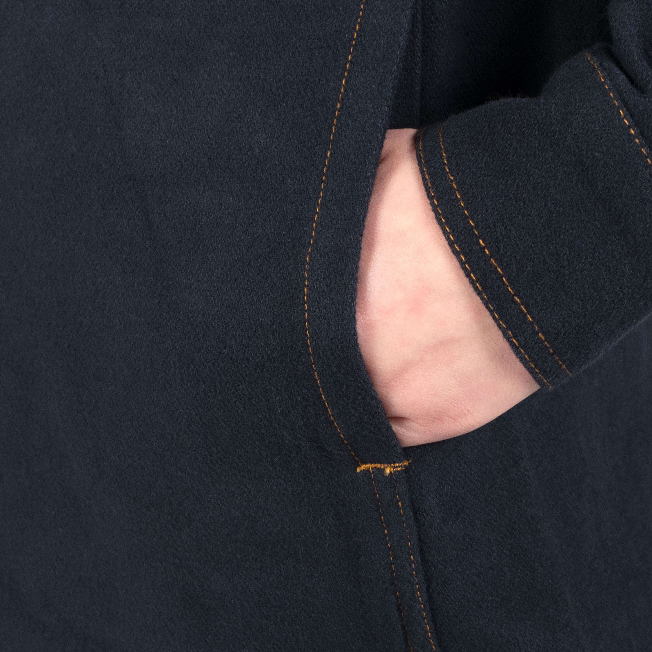 ID Modern fit dame flannelskjorte, Navy, large image number 5