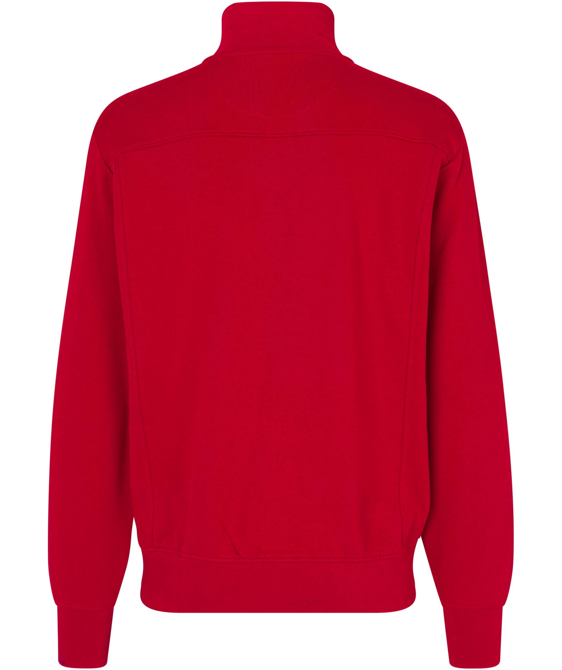 ID sweatshirt med kort dragkedja, R&ouml;d, large image number 2