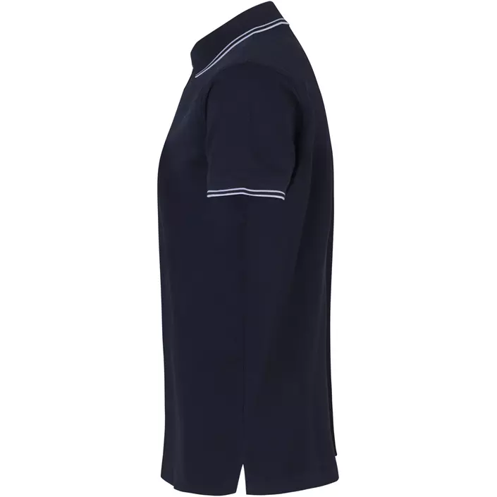 ID Stretch polo T-shirt med kontrast, Navy, large image number 2