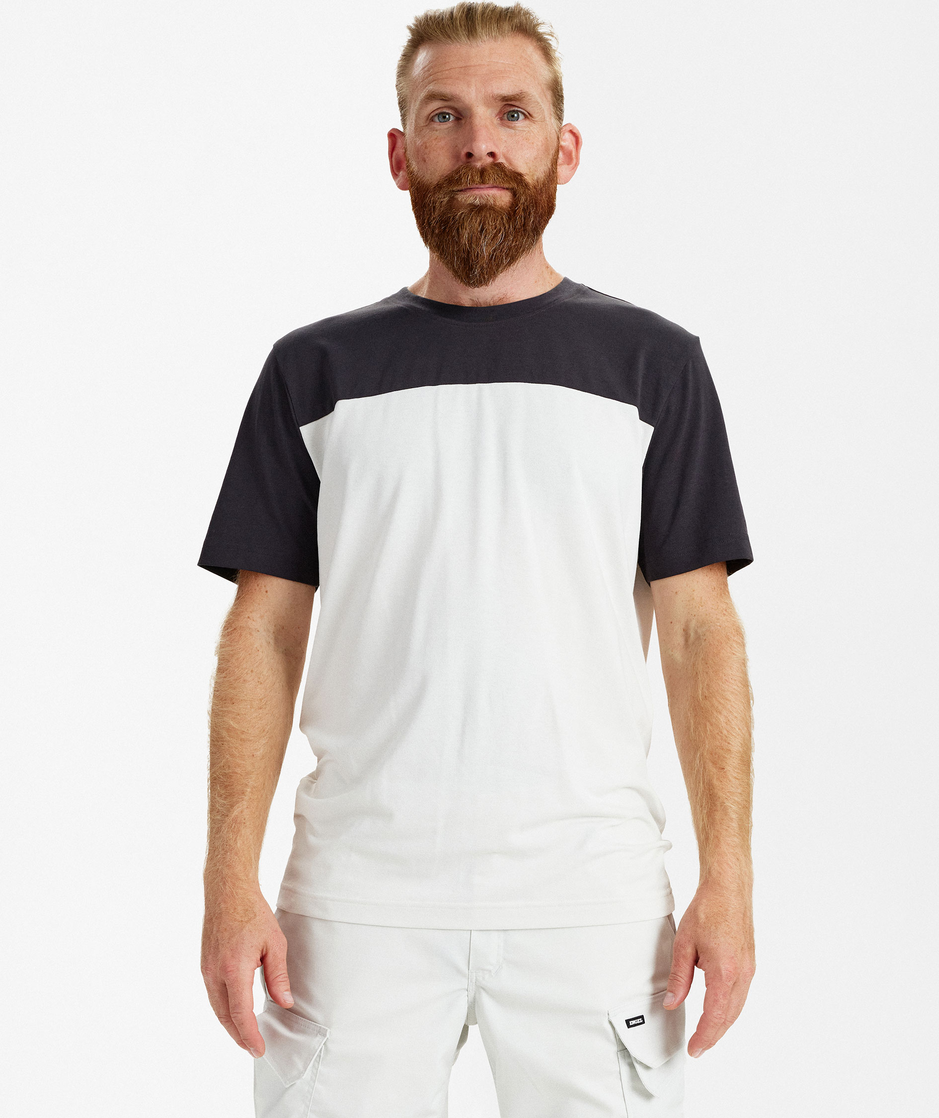 Engel Entire T-shirt, Bone White/Anthracite Grey