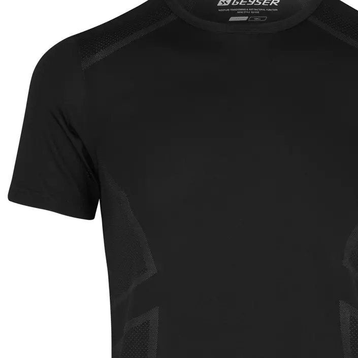 GEYSER sömlös T-shirt, Svart, large image number 4