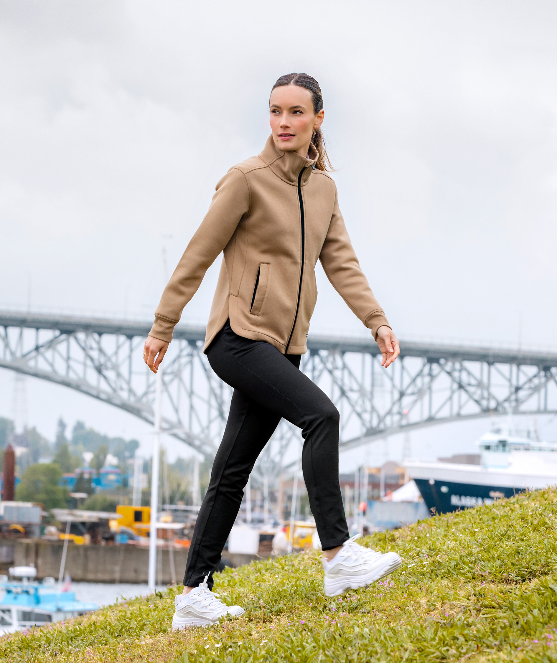 Cutter & Buck Pemberton cardigan dam