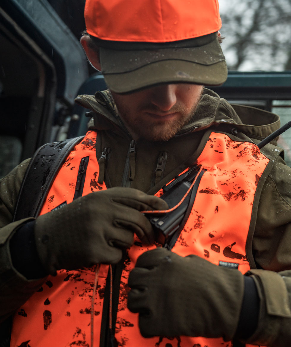 Seeland Trax Blaze vest, Orange Blaze InVis MPC, large image number 4