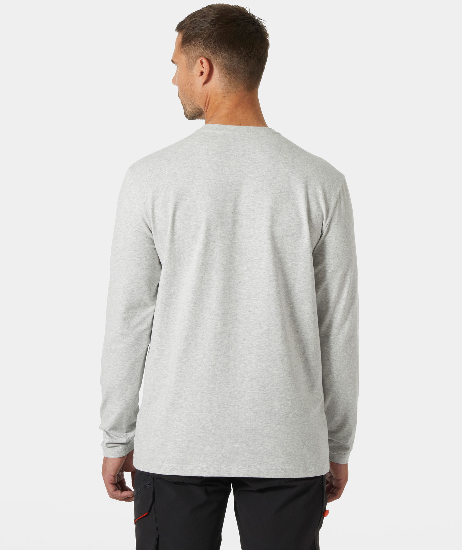 Helly Hansen Kensington lang&aelig;rmet T-shirt, Grey melange , large image number 3