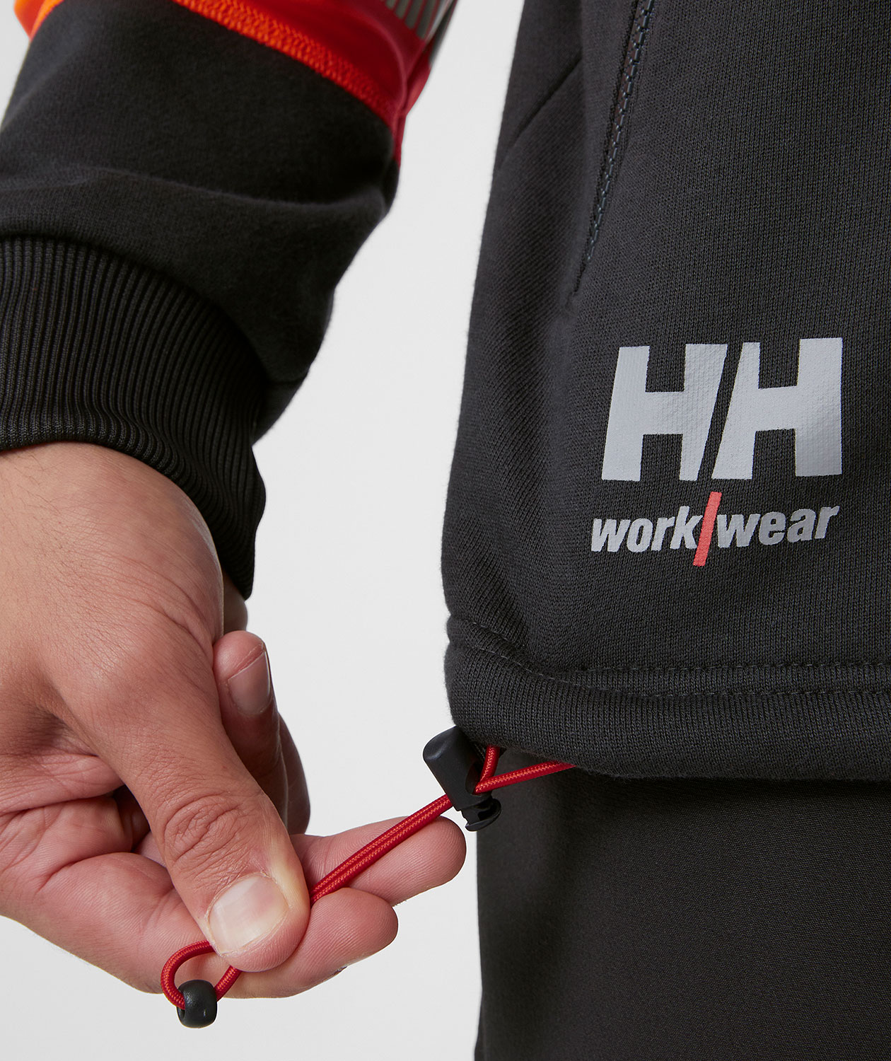 Helly Hansen ICU cardigan, Ebony/Hi-Vis Orange, large image number 5