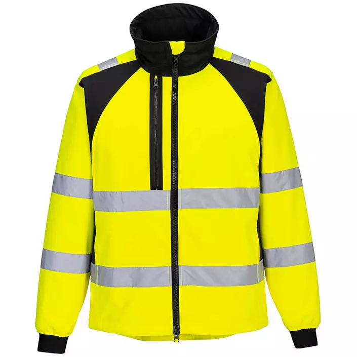 Portwest WX2 Eco softshell jacket, Hi-vis Yellow/Black, large image number 0