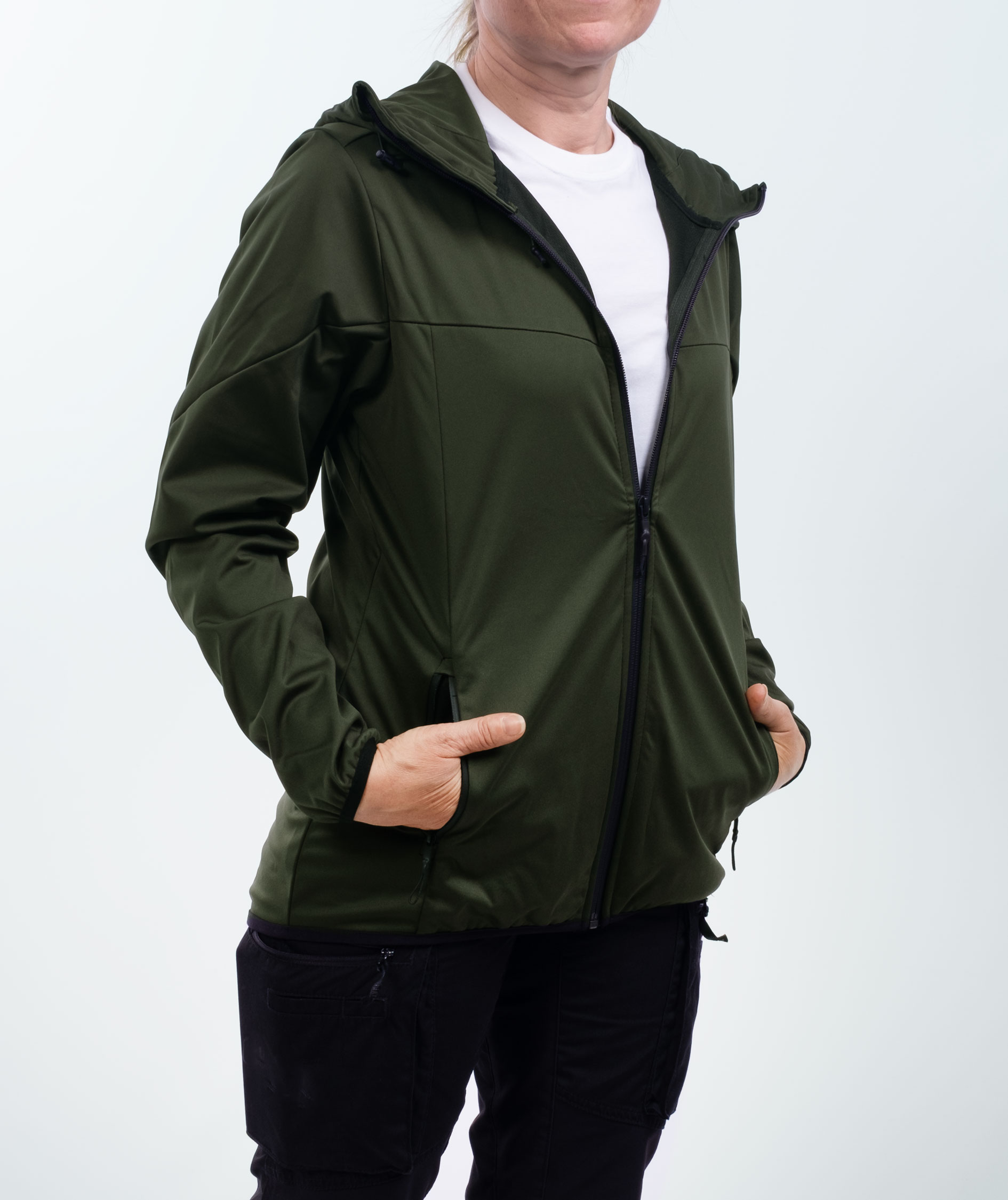 Pitch Stone Damen Softshelljacke, Olivgr&uuml;n