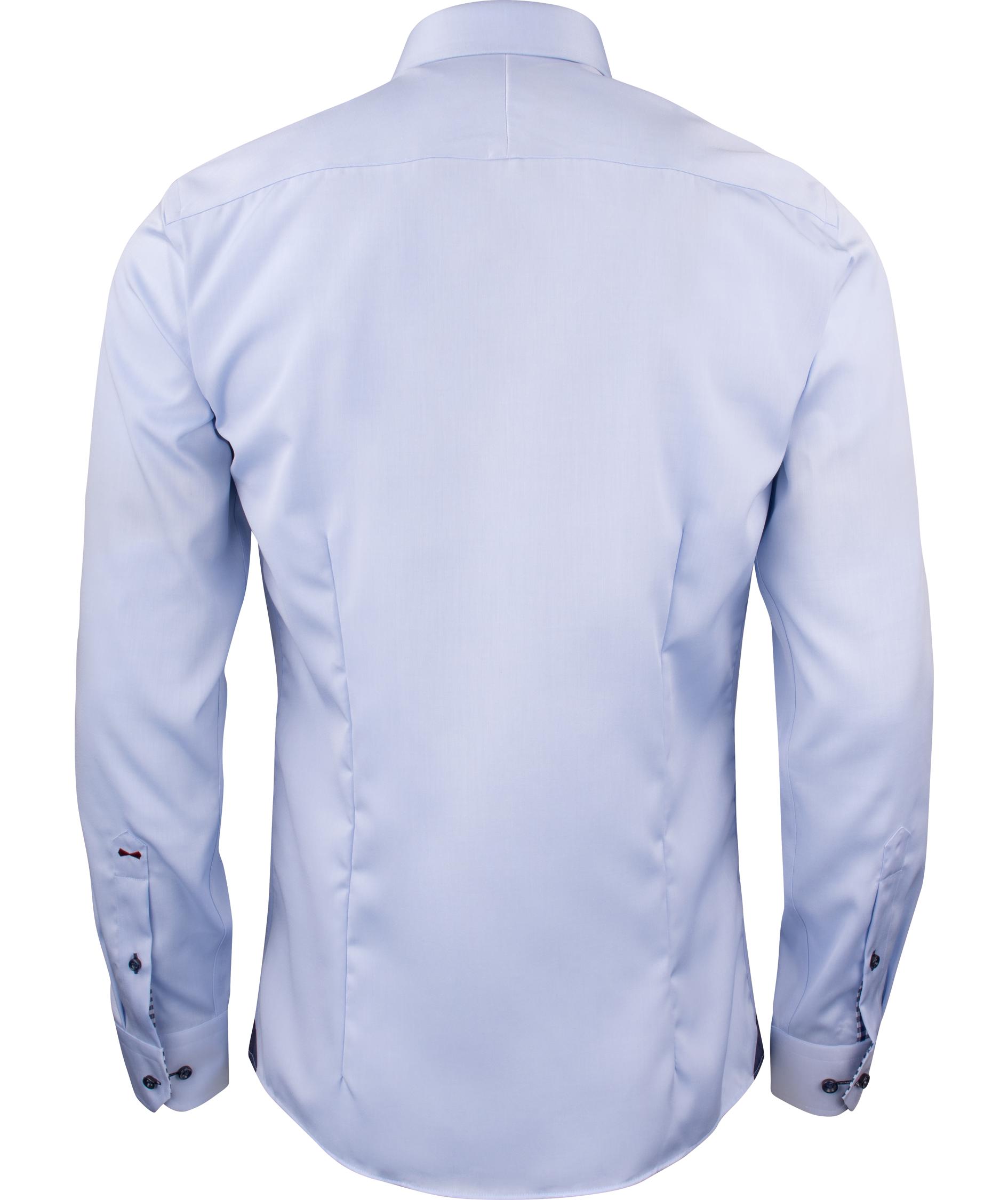 J. Harvest & Frost Twill Red Bow 20 slim fit shirt, Sky Blue/Navy