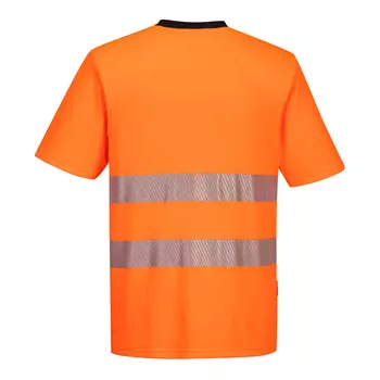 Portwest DX4 arbeids T-skjorte, Hi-Vis Oransje/Svart
