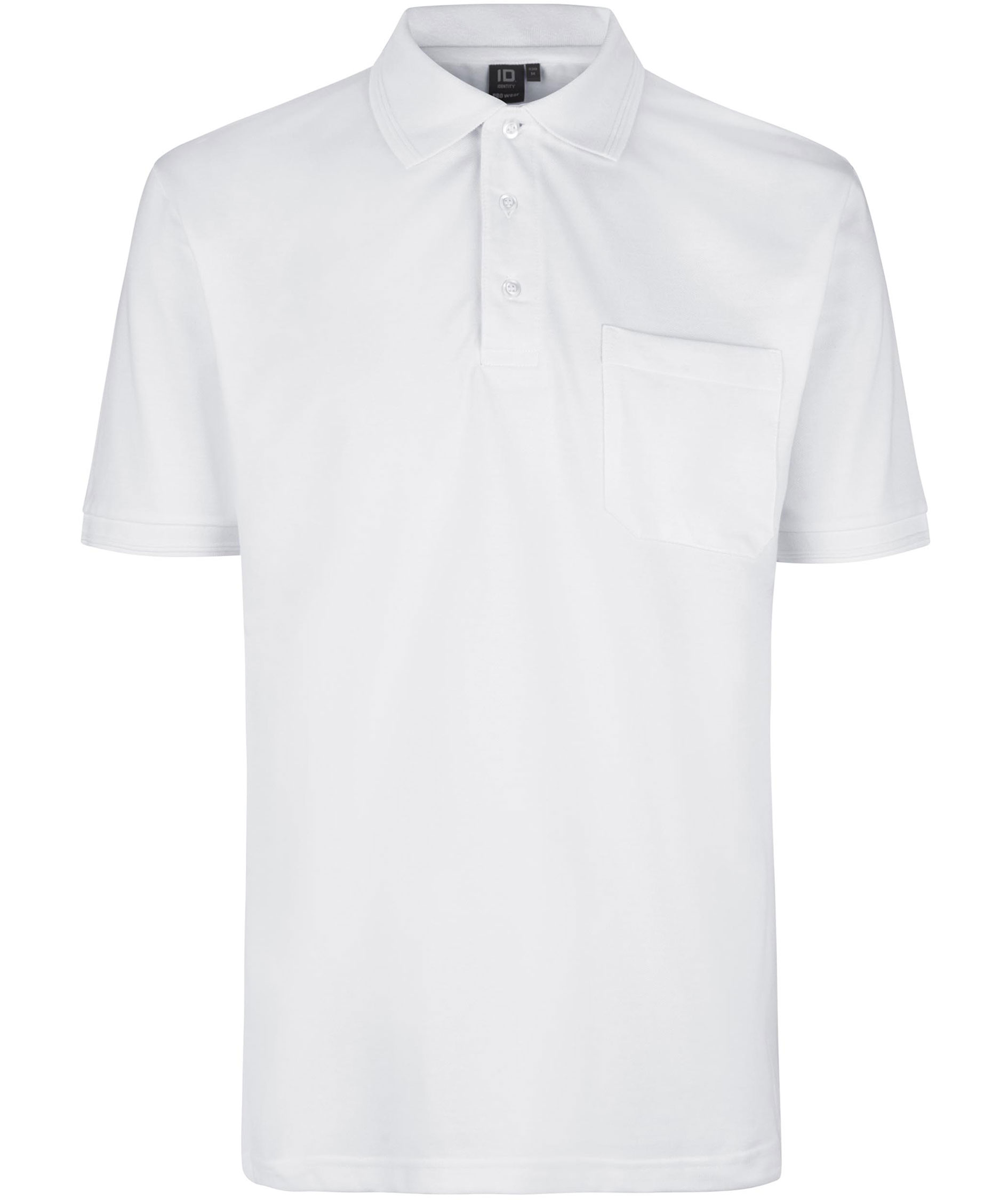 ID PRO Wear Polo shirt with chest pocket, White, White, swatch