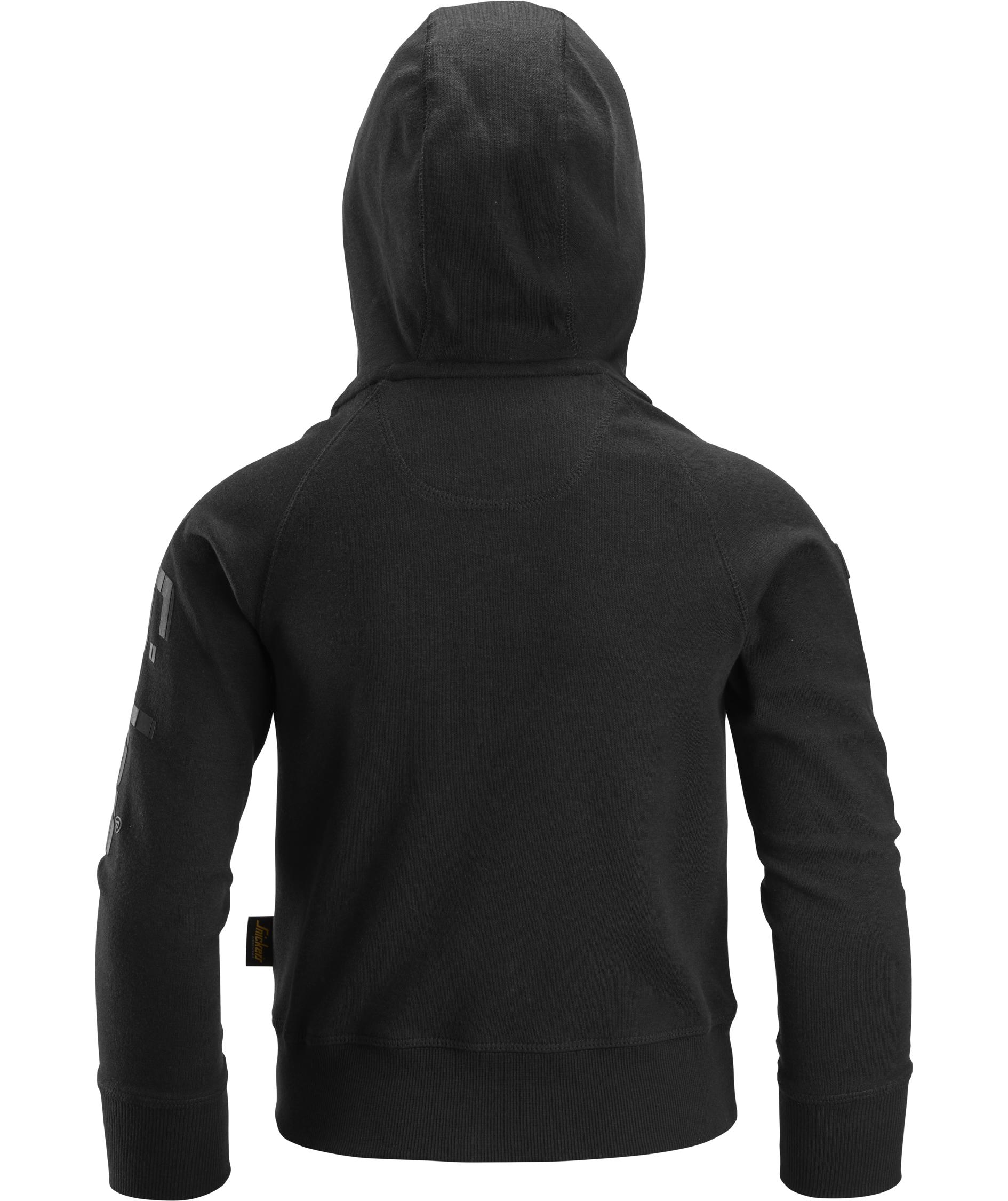 Snickers Hoodie 7512  f&uuml;r Kinder, Schwarz