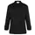 Karlowsky Agathe dame kokkejakke uden knapper, Sort, Sort, swatch
