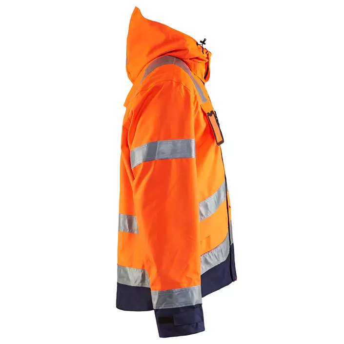 Blåkläder shell jacket, Hi-vis Orange/Marine, large image number 2