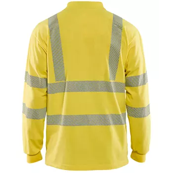 Blåkläder Multinorm long-sleeved polo shirt, Hi-Vis Yellow