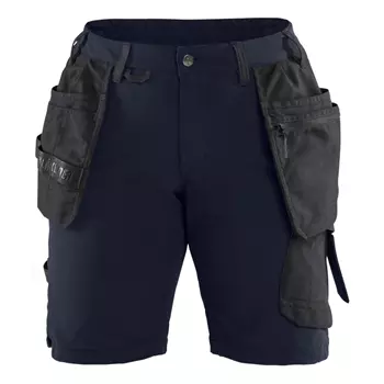 Blåkläder women's craftsman shorts, Dark Marine Blue/Black