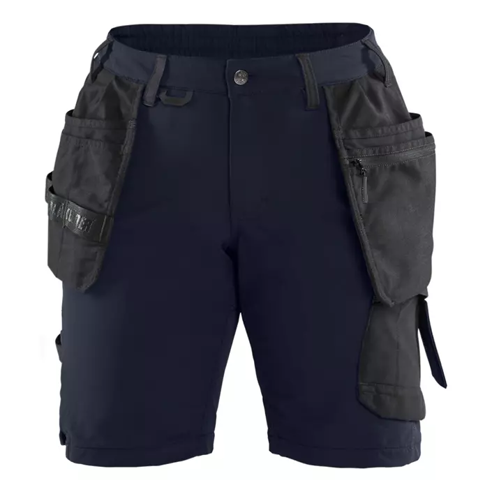 Blåkläder women's craftsman shorts, Dark Marine Blue/Black, large image number 0
