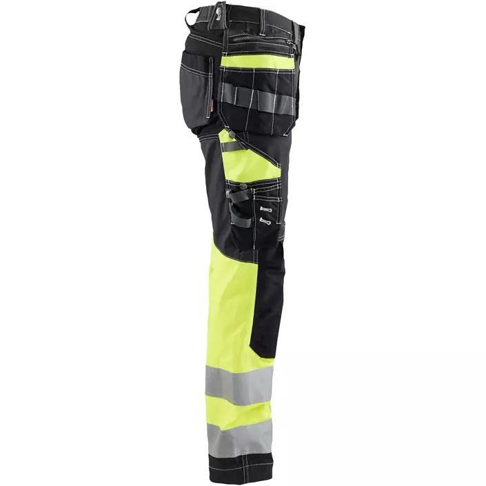 Blåkläder dame håndværkerbukser, Sort/Hi-Vis Gul, large image number 3