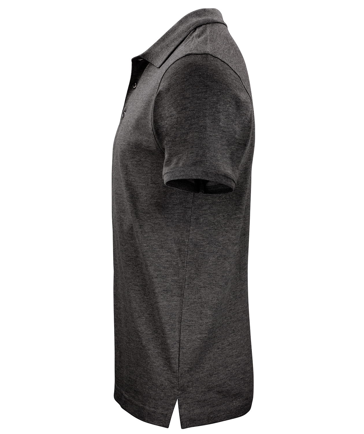 Clique Classic polo T-skjorte, Anthracite melange, large image number 3