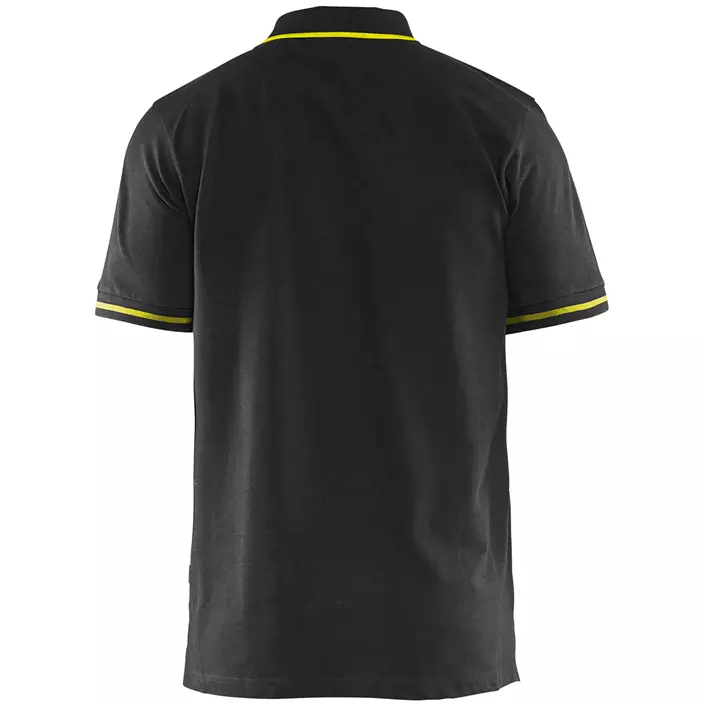 Blåkläder Unite polo T-shirt, Black/Yellow, large image number 2