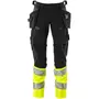Mascot Accelerate Safe craftsman trousers Full stretch, Black/Hi-Vis Yellow