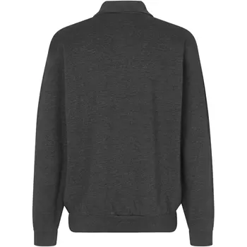 ID Game long-sleeved Polo Sweatshirt, Graphite Melange