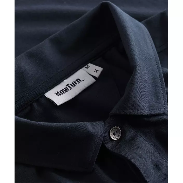 NewTurn Luxury Stretch Polo T-skjorte, Navy, large image number 3