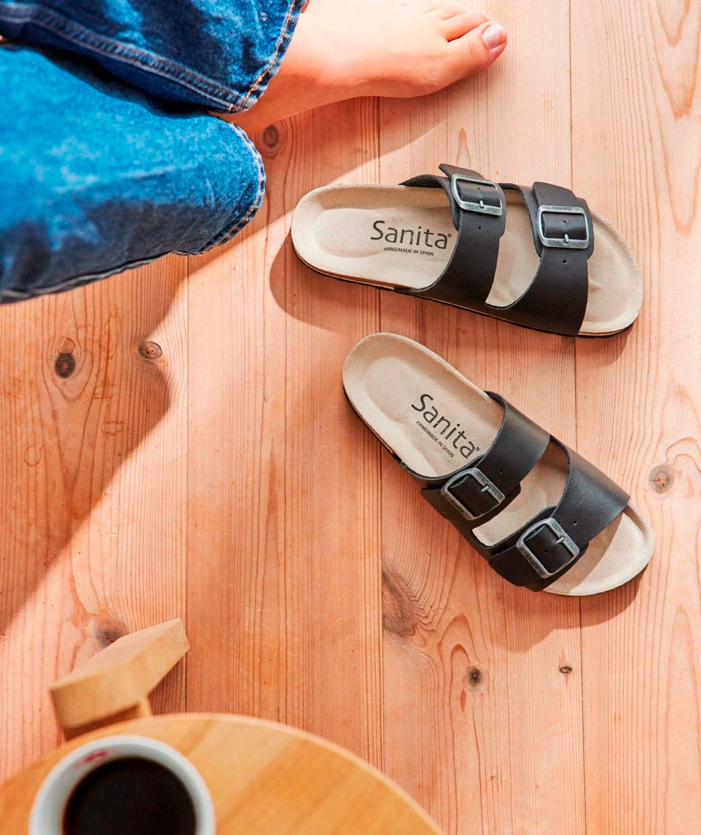 Sanita Ibiza Recycled Bio sandaler, Black