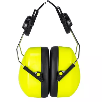 Portwest PS47 Endurance clip-on helmet mounted ear defenders, Hi-viz yellow