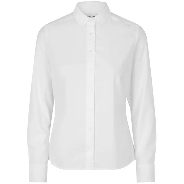 Seven Seas Oxford Modern fit dameskjorte, Hvid, large image number 0