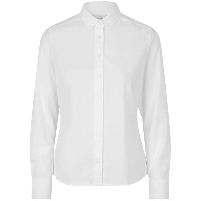 Seven Seas Oxford Modern fit dameskjorte, Hvit, large image number 0